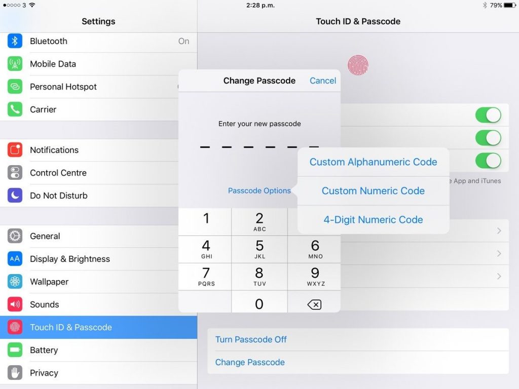 رمزهای 4 رقمی در iOS 9