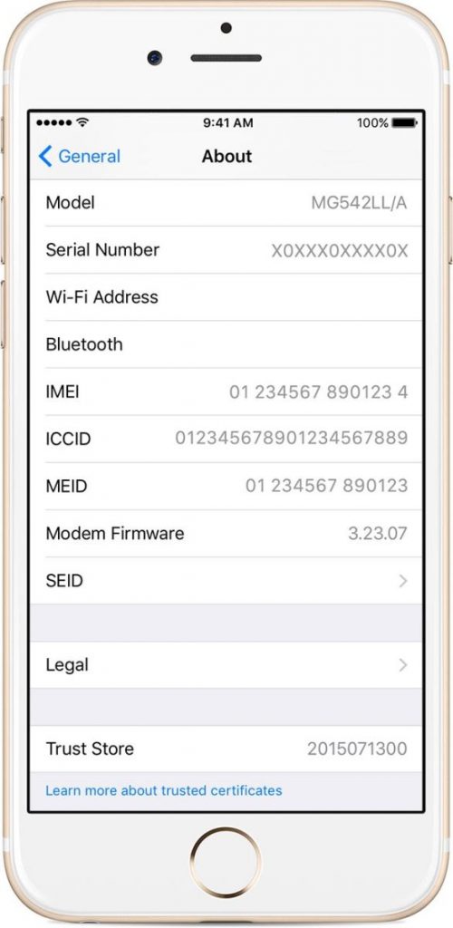 یافتن شماره IMEI یا MEID در موبایل ها