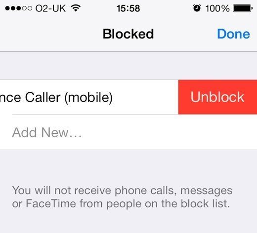 بلاک کردن شماره‌ها در آیفون iphone block number