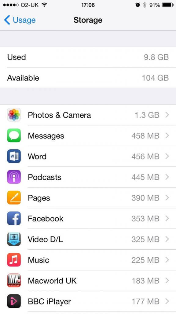 کمبود حافظه آیفون iphone save storage