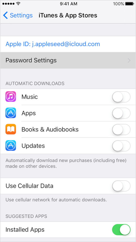 مدیریت رمز عبور اپل استور و iTunes در آیفون‌، آیپد و اپل تی‌وی