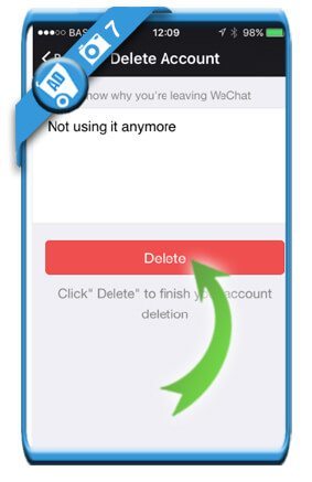 حذف اکانت وی چت (WeChat)