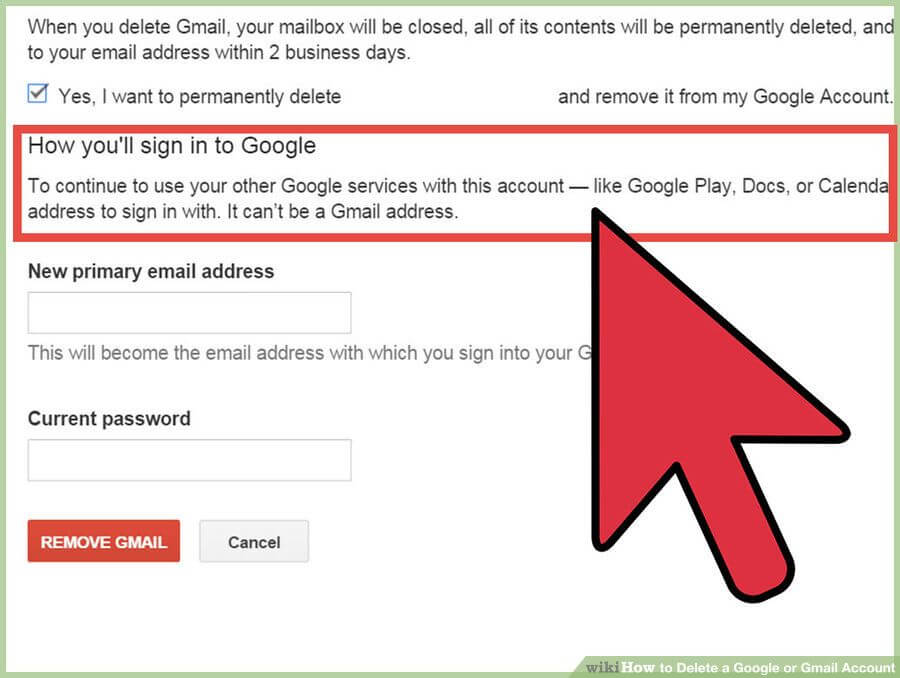 حذف اکانت گوگل Google Account و جیمیل (Gmail)