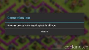 رفع ارور Another device is connecting to this village کلش اف کلنز