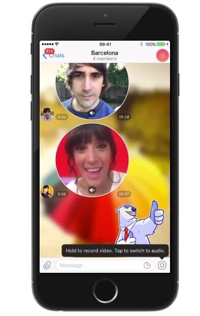 پخش خودکار ویدیو مسیج در تلگرام