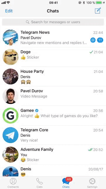 آپدیت تلگرام 4.3