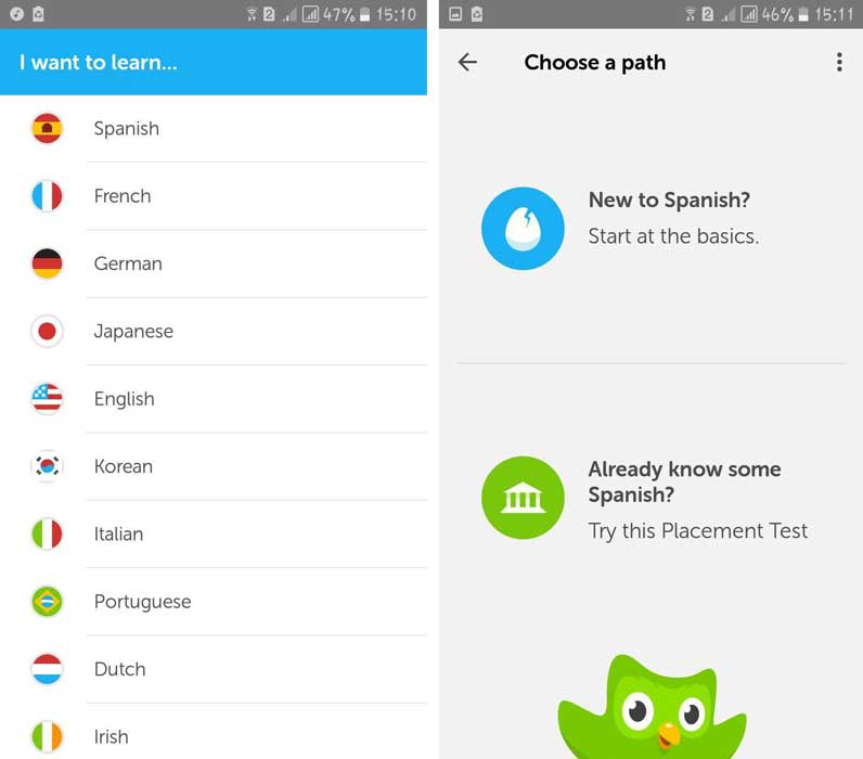 برنامه Duolingo (دولینگو)