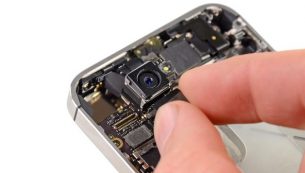 آموزش تعویض دوربین اصلی آیفون ۴s اپل