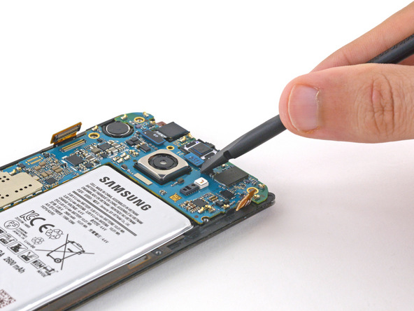 کانکتور اسپیکر مکالمه Galaxy S6 Edge تعمیری را باز کنید.