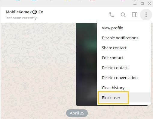 block user بلاک کردن در تلگرام