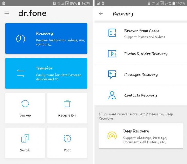 بررسی و دانلود برنامه Dr.fone ؛ بازیابی اطلاعات گوشی موبایل - موبایل کمک