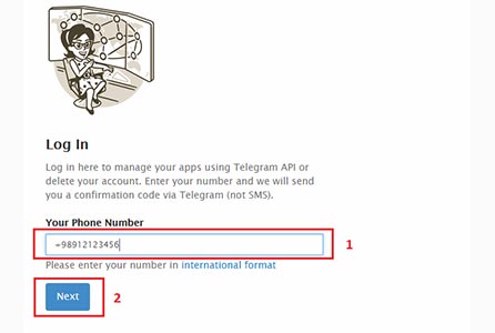 آموزش تصویری 2 روش حذف اکانت تلگرام طلایی