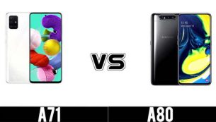 مقایسه گوشی Galexy A71 با Galaxy A80