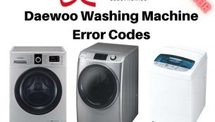ارور های ماشین لباسشویی دوو و نحوه رفع این کدهای خطا