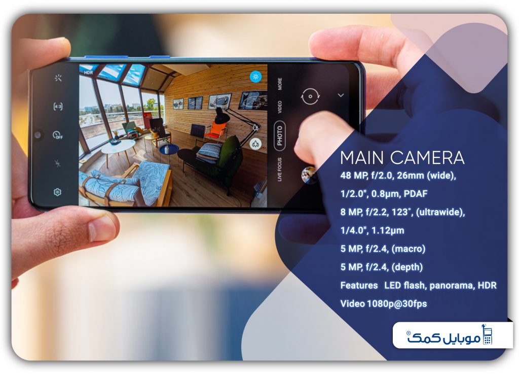 دوربین Samsung Galaxy A31